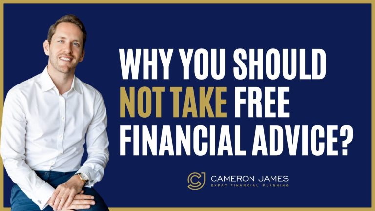 Man in white shirts explaining why you should never take free financial advice.