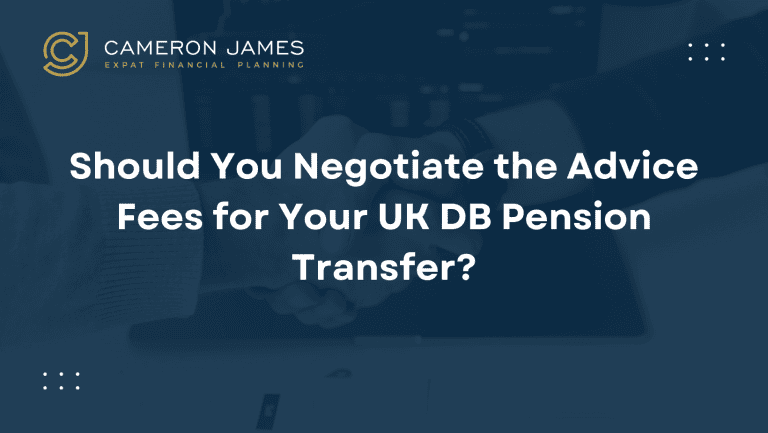 Should You Negotiate the Advice Fees for Your UK DB Pension Transfer