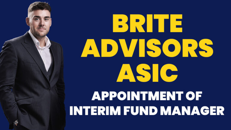 Brite Advisors ASIC – Appointment of Interim Fund Manager