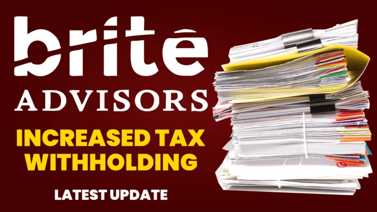 Increased Tax Withholding